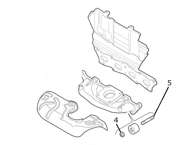 Exhaust Manifold to Cylinder Head Stud 54mm | Abarth Punto