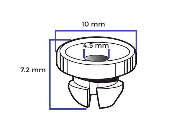 Bush Clip Outer Door Handle