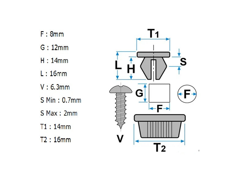 Sill Moulding Clip | Abarth Punto