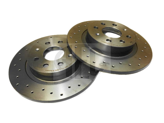 Rear Axle Brake Discs Drilled | Abarth Punto