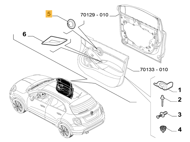 Clip Door Panel Trim