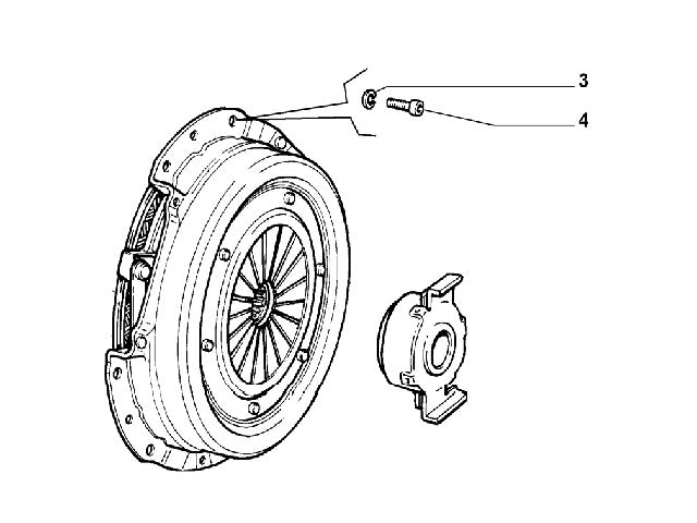 Bolt & Washer Clutch to Flywheel | Integrale