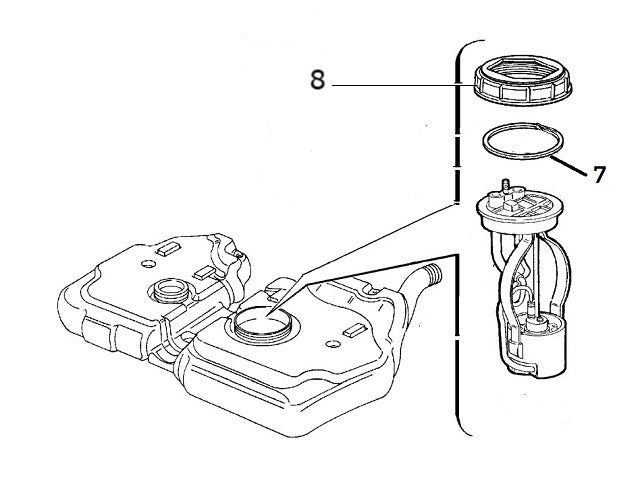 Fuel Pump Housing Lock Ring | Integrale