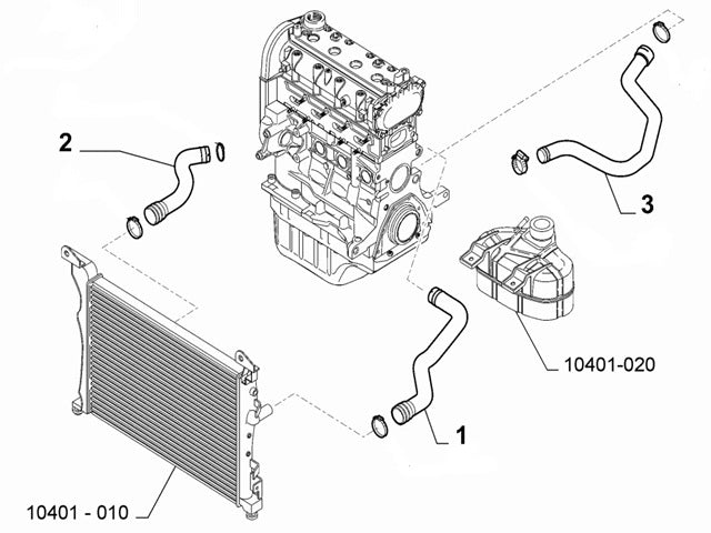 Bottom Radiator Hose | Mito Punto
