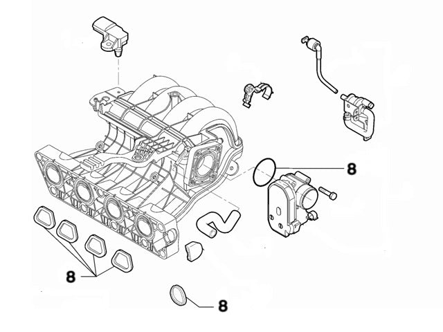 Inlet Manifold Gasket Seal Set