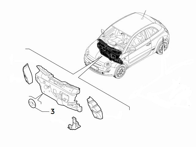 Button Clip Trim | Abarth 500 595 695