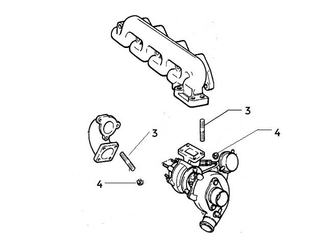Turbo Elbow & Exhaust Manifold Nut | Alfa Romeo 155 Q4