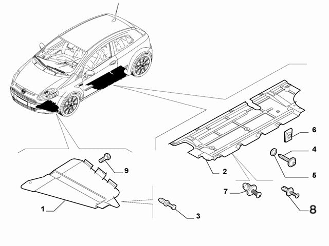 Clip Protection Trim | Abarth Punto