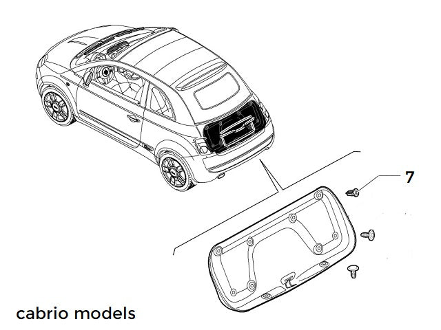 Button Clip Boot Trim/Shelf | Abarth 500 595 695