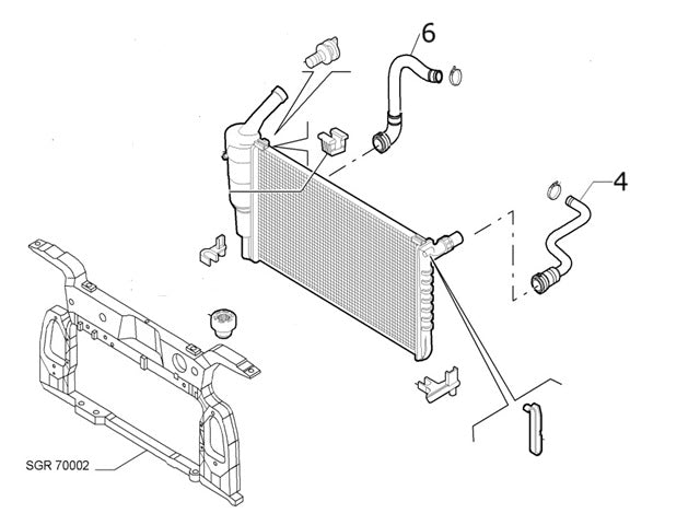 Lower Radiator Hose | Panda 169
