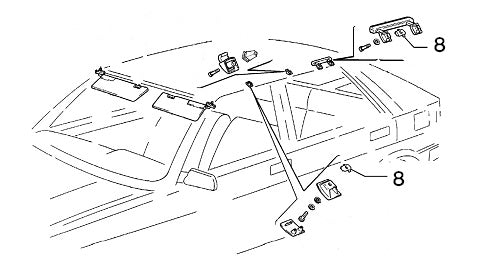 Cage Nut Interior Roof Handle | Delta HF