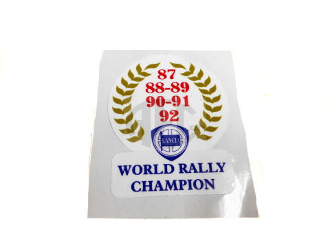 World Rally Champion | Inside Glass Sticker