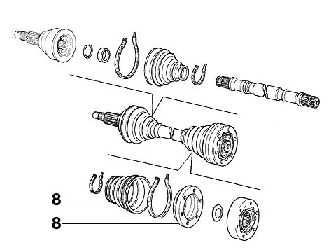 Inner Axle C.V. Boot/Plate | Alfa Romeo 155 Q4
