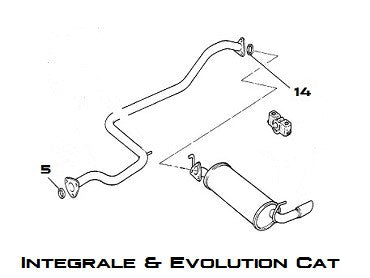 Exhaust Seal Integrale & Evolution Cat - AE CAR - 2