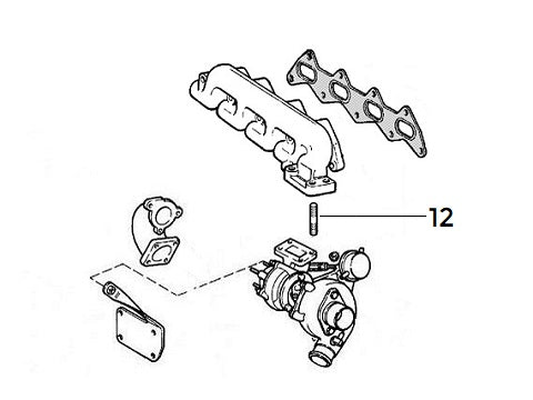 Exhaust Manifold to Turbo Stud | Alfa Romeo 155 Q4
