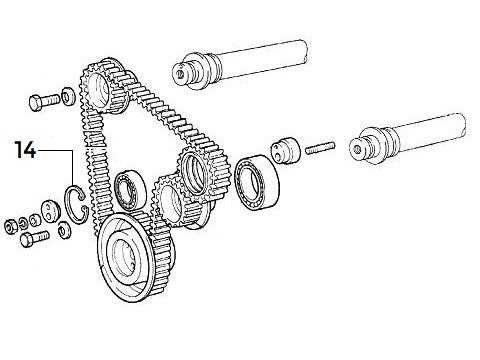 Lock Ring Tensioner Bearing Balance Belt | Integrale