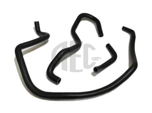 Silicone power steering hose set for Lancia Delta HF Integrale Evolution (1991-1995) O.E. Part Number: 95520334, 82474984, 82474989. In diagram image no: 20 21 22. Polyester reinforced 3 ply (4,5 mm wall) silicone hose. O.E. black finish oil-resistant silicone hoses.