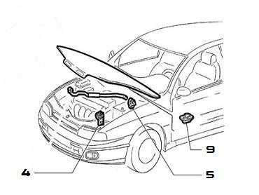 Clip (Bonnet Stay Rod Hinge End) - AE CAR - 2