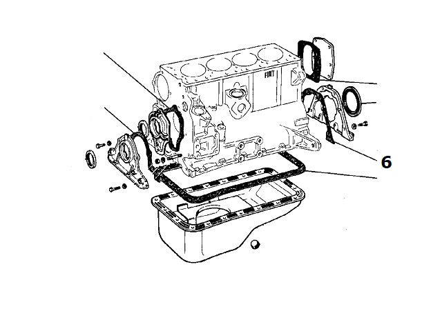 Rear Crankshaft Gasket | Fiat Lancia Twin Cam