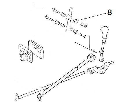 Upper Gear Lever Bush | Delta HF