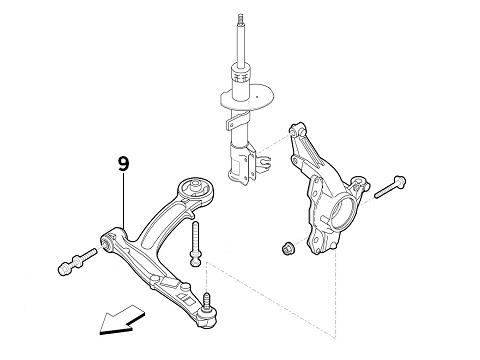 Powerflex Bush Set Front Suspension Arm, Front | Abarth 500 595 695
