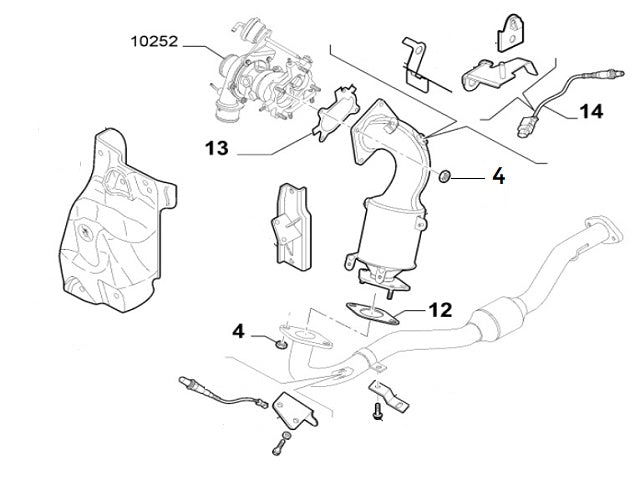 Catalytic Converter Nut | Abarth Punto