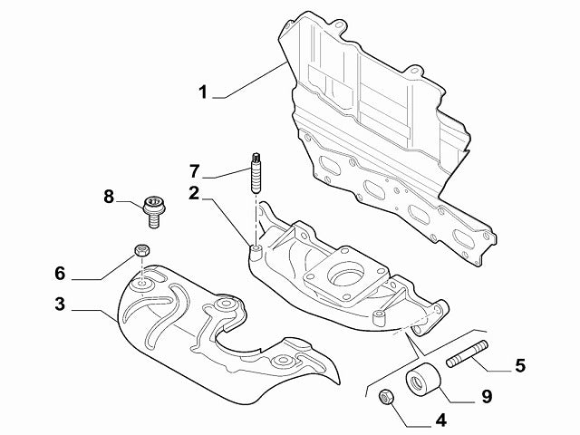 Exhaust Manifold Gasket/Heat Shield | Abarth 595 695 165-180HP