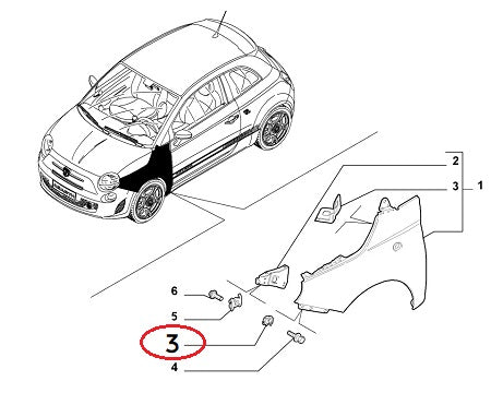 Front Wing Clip | Abarth 500 595 695