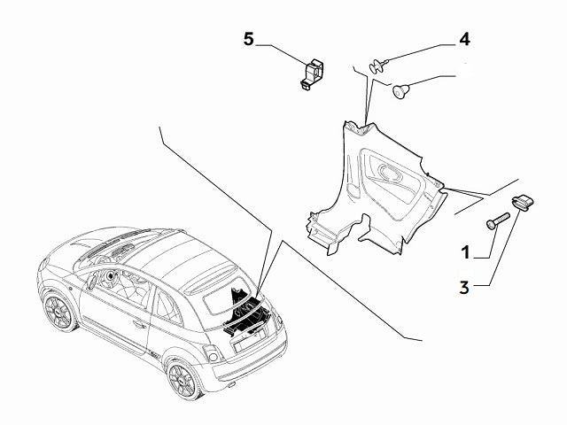 Clip Interior Trim | Abarth 500 595 695