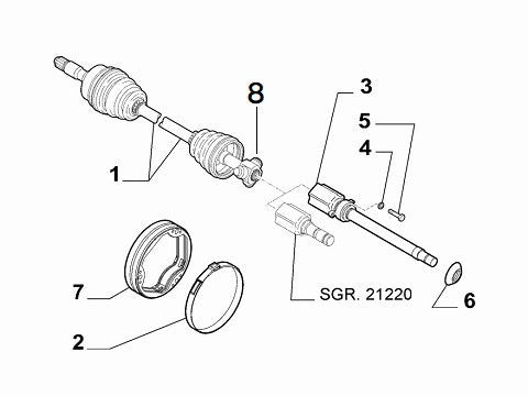 Inner Axle Spider | Abarth Punto