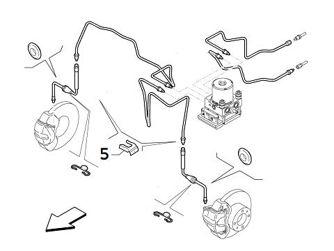 Brake Pipe Clip | Abarth 500 595 695