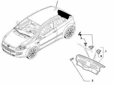 Clip Boot Trim | Abarth Punto