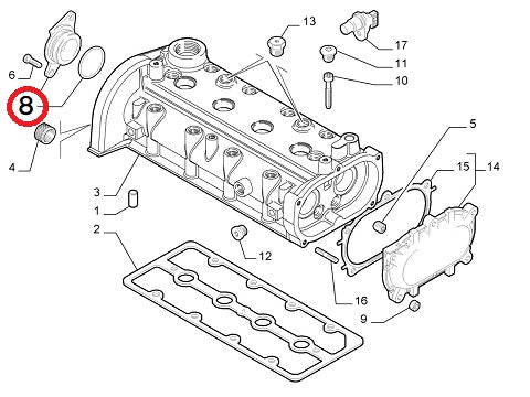 Cam Cover Plug O Ring