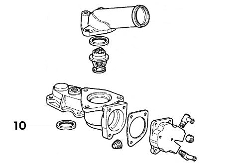 Thermostat Housing Base Gasket | Delta HF