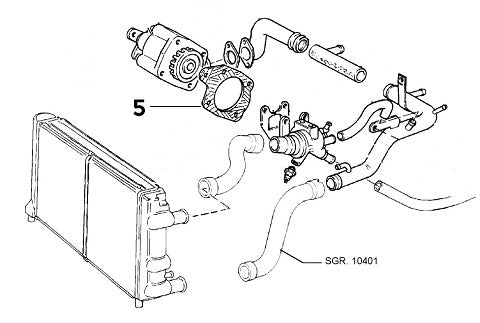 Water Pump Gasket | Alfa Romeo 155 Q4