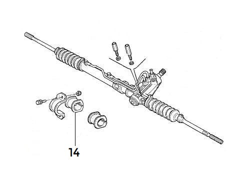 Powerflex Bush Left Steering Rack | Integrale