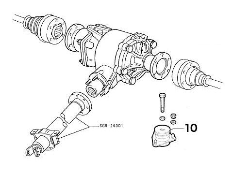 Powerflex Bush Set Rear Diff Mounting | Integrale
