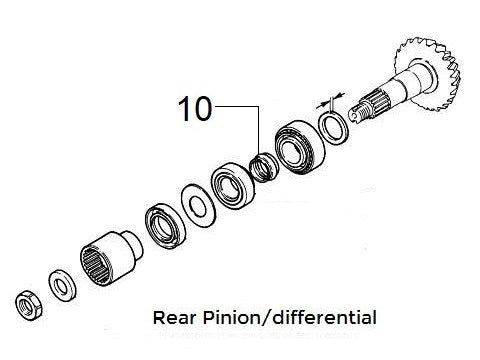 Spacer Pinion Front/Rear Differential | Integrale