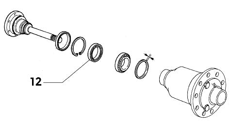 Bearing Rear Right Drive Shaft | Integrale
