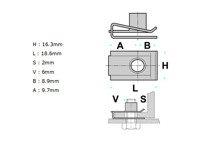 Rear Bumper Speed Clip | Abarth Punto