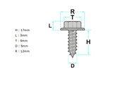 Rear Bumper Mudguard Wheel Arch Screw | Pack of 5