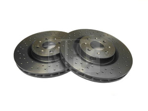 Brake Disc Front-Axle Pair Drilled | Abarth Punto
