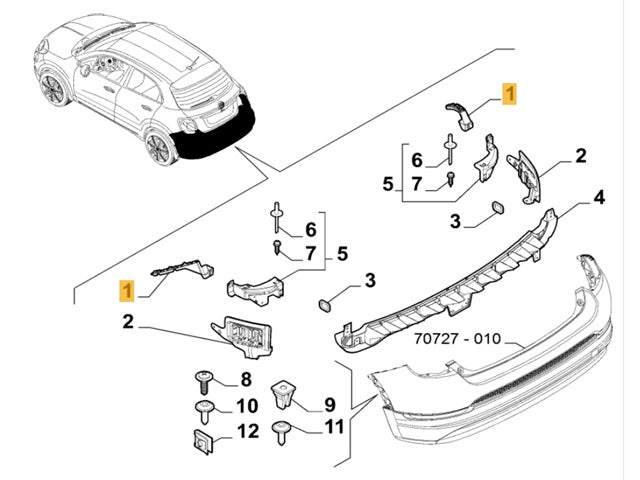 Clip Front & Rear Bumper