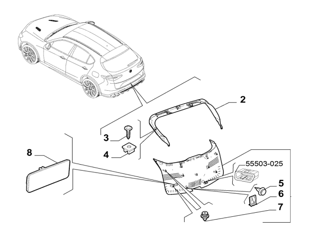 Clip Tailgate Trim