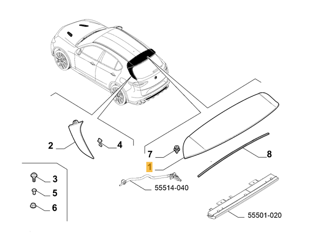 Clip Tailgate Trim
