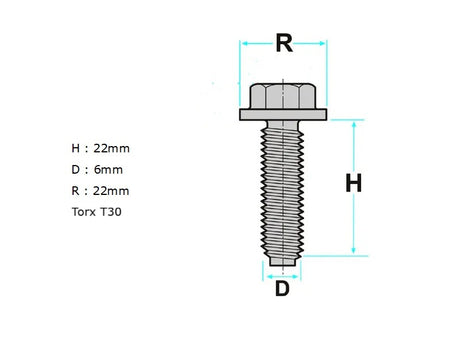 Screw Torx T30 Various
