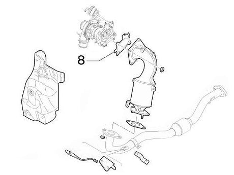 Catalytic Converter to Turbo Gasket | Abarth Punto