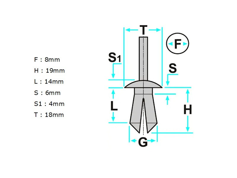 Protection Trim Clip | Abarth Punto