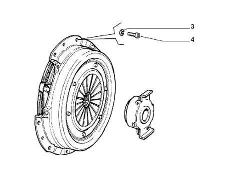 Bolt & Washer Clutch to Flywheel | Integrale
