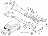 Scuttle Panel Trim Clip